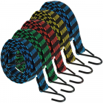 5Pc Elastic Bungees Cords with Hook Heavy Duty Luggage Bungee Strap Anti slip Flat Elasticity Rope for Motorcycle Bicycles Movin 5pcs