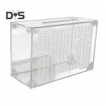 L&auml;bipaistev akr&uuml;&uuml;list rahakast loenduriga 5000 USD s&auml;&auml;stmiseesm&auml;rk Lapsed T&auml;iskasvanud L&auml;bipaistev hoiup&otilde;rsas m&uuml;ndi sularahakonteiner Raha s&auml;&auml;stmise v&auml;ljakutsed Box Boys puhas