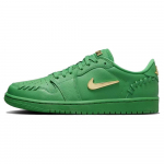 Air Jordan 1 Low Method of Make Lucky Green Naiste tossud Metallik-Kuldne FN5032-300 36.5