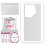 apgo Protective Skin Sticker for the back compatible with Tecno Camon 20 Pro , Wrap Film, Foil, Vinyl - Pattern Transparent Carbon