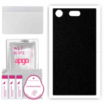 apgo Protective Skin Sticker for the back compatible with Sony Xperia XZ1 Compact, Wrap Film, Foil, Vinyl - Pattern Matte Black
