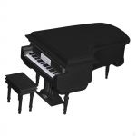 Model Assembly Muusikaline modelleerimine Creative Music Box tiibklaver s&uuml;nnip&auml;evaks kaunistuseks must