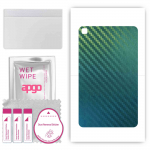 apgo Protective Skin Sticker for the back compatible with Samsung Galaxy Tab A 10.1 (2019), Wrap Film, Foil, Vinyl - Pattern Carbon Chameleon CAKA1