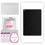 apgo Protective Skin Sticker for the back compatible with Apple iPad 9.7 (2017), Wrap Film, Foil, Vinyl - Pattern Carbon Black