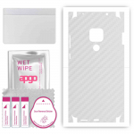 apgo Protective Skin Sticker for the back+sides compatible with Huawei Mate 20, Full Wrap Film, Foil, Vinyl - Pattern Transparent Carbon