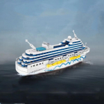 Luksuslik merekruiisi ehitusplokid City Travel Ocean Liner DIY Model Montaažiklotsid Laste M&auml;nguasjad J&otilde;ulukingitus EI KARTI