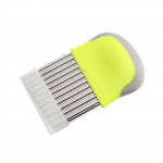 Kartuli lainel&otilde;ikur Kartulil&otilde;hkujad roostekindlad roostevabast terasest lainenoa terad plastikust k&auml;epideme ja kaitsekattega One Size roheline