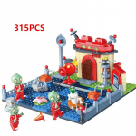 Zombies Ehitusklotsid M&auml;nguasjad Suur laine Rannasseiklus V&auml;ikeste osakestega PVZ Tulevikustseen Tellised Lastele Kingitusm&auml;nguasi Karbita