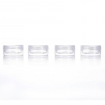 4 tk/pakis plastikust kosmeetika dosaatorid v&auml;ike kreemkarp Kulmupuuder lauv&auml;rv l&auml;bipaistev