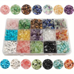 750 tk 5-8mm naturaalsetest killustikustest ebaregulaarsetest kristallidest lahtised kivihelmed ehete valmistamiseks isetegemiseks spetsiaalsete k&auml;ev&otilde;rude kaelakee helmestega kaunistustega k&auml;sit&ouml;&ouml;komplekt 750pc