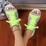 Naiste kalasuu sandaalid &ndash; paeltega hingavad paksu platvormiga rannasandaalid vabaajar&otilde;ivaste stiilsed jalatsid 38 roheline