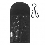 Paruka riputuskott, l&auml;bipaistev t&otilde;mblukk kaasaskantava riputuskonksuga, tolmukindel suletav paruka riidepuu juuksed roosa