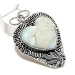 Natural Howlite Jasper Gemstone 925 Sterling Silver Jewelry Pendant 2.13 r5l08