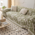 &Scaron;enill-diivani kattega riidest diivanitekk T&auml;iskattega Four Seasons universaalne tolmukindel diivani r&auml;tikukate Tutiga diivanipadi 180x130cm1pcs