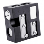 Snuukri basseini kii otsiku parandamise t&ouml;&ouml;riist Multifunktsionaalne piljardilaua basseinipulga otsik Scuffer Shaper Burnisher Aerator Tool Professionaalsed piljarditarvikud must