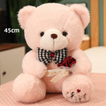 35/45cm Kawaii kaisukaru pl&uuml;&uuml;sist nukud LOVE padjakikilips Rose karud pl&uuml;&uuml;sist m&auml;nguasjad pulmakaunistuseks Kingitus paarit&uuml;drukutele