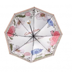 P&auml;ikesekaitse vihmavari Kahepoolne lilleprint UV-blokeeriv vihmavari Kaasaskantav veekindel tuulekindel reisivoldik B