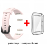 Silikoonrihm Huawei Band 6 jaoks. Asenduskellarihm Honor Band 6 rihma jaoks koos TPU t&auml;isekraani kaitse&uuml;mbrisega k&auml;ev&otilde;ruga For Huawei Band 6