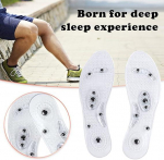 1 pair Magnetic Shoe Insoles,Magnetic Therapy Foot Massager Shoe Pad for Men & Women,Anti-Fatigue Shoe Insoles &ldquo;S&rdquo;、&ldquo;M&rdquo; valge