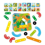 Jeu de formes &agrave; reproduire &agrave; cr&eacute;er montessori