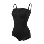 Naiste &otilde;lapaelteta vormiv pesu &otilde;mblusteta tuubtopid bodyshaper kompressioon v&ouml;&ouml;treener push up tuharat&otilde;stja seljatu vormiv aluspesu pesu S must