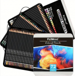 Akvarell-/&otilde;lipliiatsite komplekt, kunstitarbed, pehme s&uuml;damikuga professionaalsed vesiv&auml;rvipliiatsid t&auml;iskasvanutele v&auml;rvimiseks, v&auml;rvilised pliiatsid, mis sobivad ideaalselt joonistamiseks 72 oil color