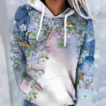 Vintage kapuutsid Naiste Mood kapuuts Lillelised kampsunid Harajuku mantlid Naiste pusad Pusa Spordisaal Pullover T&uuml;drukute Riided Etniline mantel S