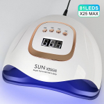 SUN X25MAX 81LED UV-lamp k&uuml;&uuml;nte kuivatamiseks Kiirelt kuivatav K&otilde;ik geelk&uuml;&uuml;nelakid Professionaalne V&otilde;imas UV-valgusega kuivati Manik&uuml;&uuml;ri salong us h&otilde;be