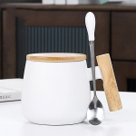 Lihtne mustvalge mosaiik keraamiline kruus kohvitass veetass piimatass suure mahutavusega