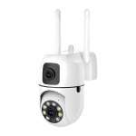 4K 8MP IP-kaamera kahe objektiiviga WiFi juhtmevaba siseturvalisuse kaitse Bluetooth-&uuml;hendus PTZ CCTV videovalve YI IOT 4MP Camera
