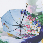 UV-kindel naiste p&auml;ikesepaisteline ja vihmane kaheotstarbeline karikakra kahekihiline must liim p&auml;ikesevari p&auml;ikesevari vihmavari