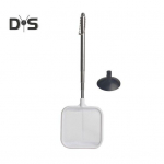 Roostevabast terasest teleskoopk&auml;epidemega paagiv&otilde;rk, s&uuml;gavam v&otilde;rkkott, nelinurkne kalav&otilde;rk krevettidele m&otilde;eldud kalatoiduj&auml;&auml;kide jaoks