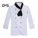 Peakoka vormiriietus salli lipsuga kaherealised n&ouml;&ouml;bid, krae, pikad varrukad, naised, mehed, kokas&auml;rk, t&ouml;&ouml;riided M must