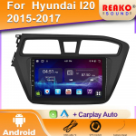 Hyundai I20 2015 - 2017 vasakpoolse rooliga 2 DIN multimeediam&auml;ngija WIFI navigatsioon autoraadio GPS peaseade Android autoraadio stereo 4 core 1GB+32GB carplay