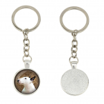Bull Terrier, Bully - keychain in a box, own photo, keychain pendant from Art-Dog brand