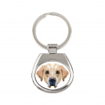 Labrador Retriever - geometric keychain with a photo and the inscription Art-Dog