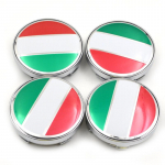 4 tk/komplekt Itaalia lipp 60 mm tolmukindel dekoratiivne ratta keskosa rummu kate