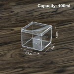 Kandiline k&otilde;rge l&auml;bipaistev plastkarp Betta aretuskast Mini kommipakendikarp 5.5*5.5*4.5cm