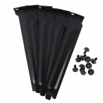 10 X must Pci &scaron;assii pilu katab kronstein koos kruvidega katteplaat