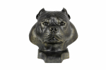 American Bully II - dog bust, large dog head for the garden, unique living room decoration by Art-Dog brand