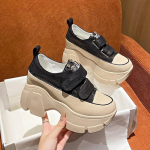 Naiste platvormiga vabaaja hingavad v&otilde;rgust kingad 2024 uued suvised tursked tossud 8,5 cm kiilud peidetud kontsad &otilde;&otilde;nsad vabaajajalatsid naine 35 must