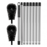 Teleskoopiline vihmaveerenni puhastushari Vihmaveerenni puhastust&ouml;&ouml;riist 8 eemaldatava teleskoopvarrega punane