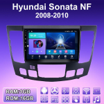 2 DIN Android Carplay Autoraadio Hyundai Sonata NF 2008-2010 jaoks Multimeediapleier Peaseade Stereo GPS-navigatsioon BT WIFI 2+32GB 1+16GB,A