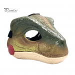 Elektriline dinosaurusepea peakate heli liigutatava suuga karjuva dinopeaga Halloweeni kost&uuml;&uuml;mipeo Cosplay Velociraptor peakattega peotarbed D