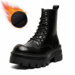 Martini saapad Meeste Platvormi K&otilde;rgendusega Derby Nahkkingad Suure Nelinurgaga Meeste Keskmise K&otilde;rgusega L&uuml;hikesed Saapad 7368-W 42