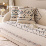 Bohemian puuvillane ja linane diivanipadi Four Seasons universaalne diivani kate libisemisvastane kortsudevastane kriimustusvastane padi 65x65cm