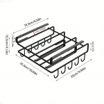 1 tk mitmeotstarbeline roostevabast terasest kapialune hoiuriiul koos tasuta puurimisn&otilde;ude, poti kaane hoidiku, l&otilde;ikelaua hoidikuga h&otilde;be