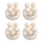 4 tk silikoonist hambaharja hoidik, mitmefunktsioonilised konksud, lihtne paigaldamine, isekleepuvad &uuml;hekordsed hambaharjakonksud valge