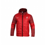 Nike 21-22 Hooaeg Liverpool Vabaaja Soe Kapuutsiga Puuvillane Jakk Meeste Jakk Punane DM0608-677 XL