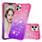 Rainbow Clear Gradient Color Bling Glitter Liquid Quicksand Love Sequins Bumper telefoni&uuml;mbris iPhone'ile Samsung Xiaomi Huawei pehme silikoonist tagakaas iPhone 16